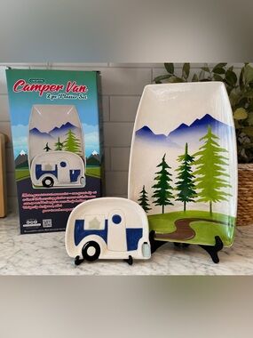 Camper Ceramic Platter Set